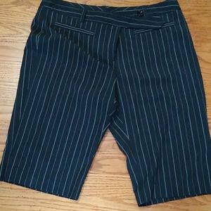 Striped gray dressy shorts